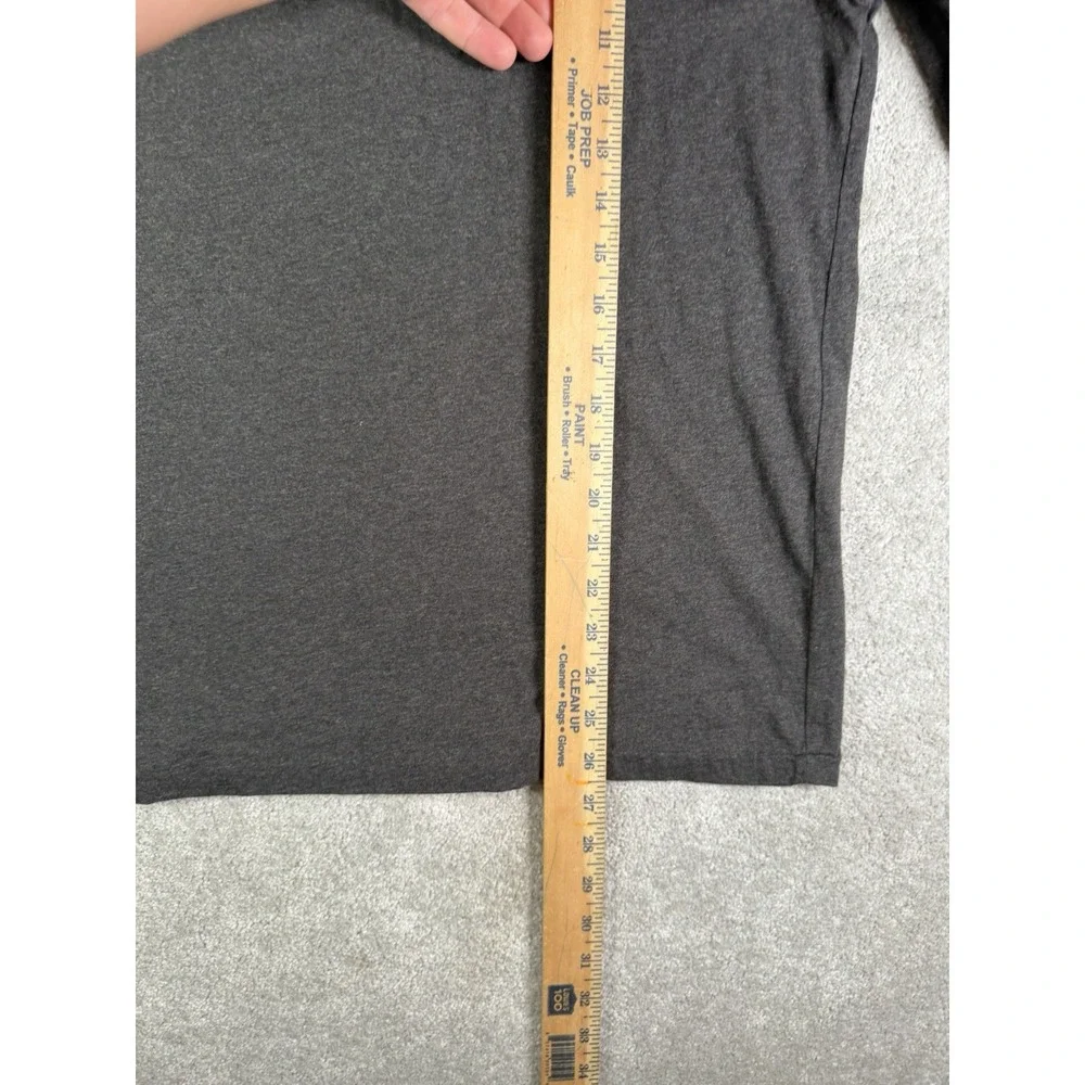 Polo Ralph Lauren T-Shirt Mens M Grey Excellent V-Neck Long Sleeve Pony Logo